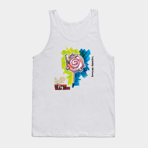 Pig Horoscope Tank Top by AriadnaDeRaadt